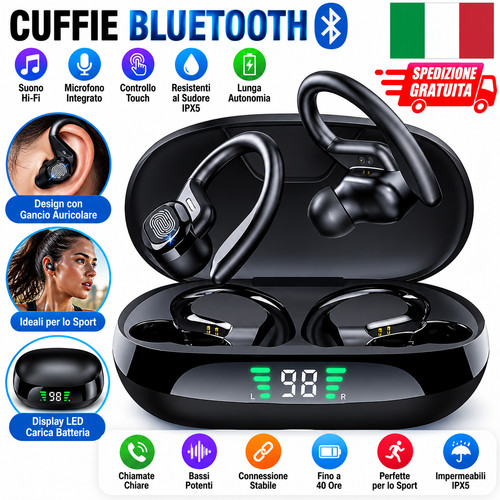 Cuffie auricolari bluetooth - cuffie,